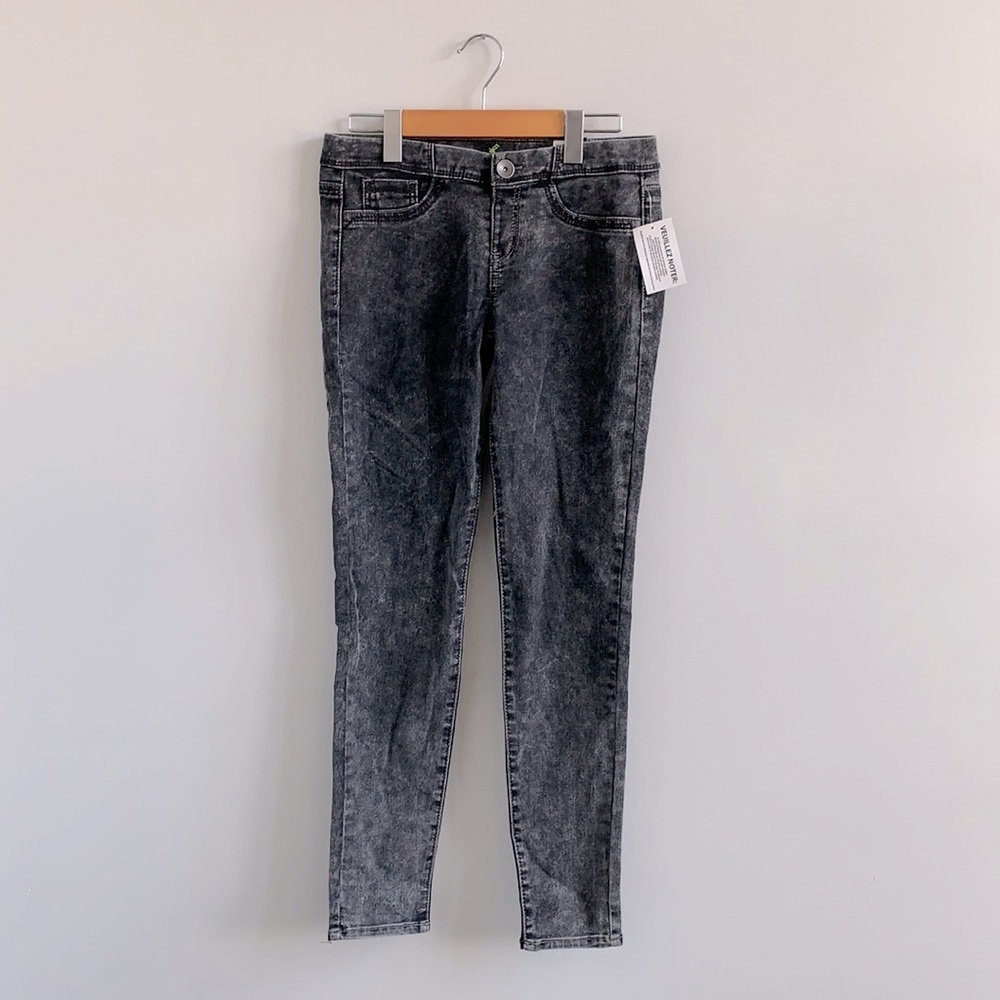 NWT G21 Black Acid Wash Jeggings size Medium